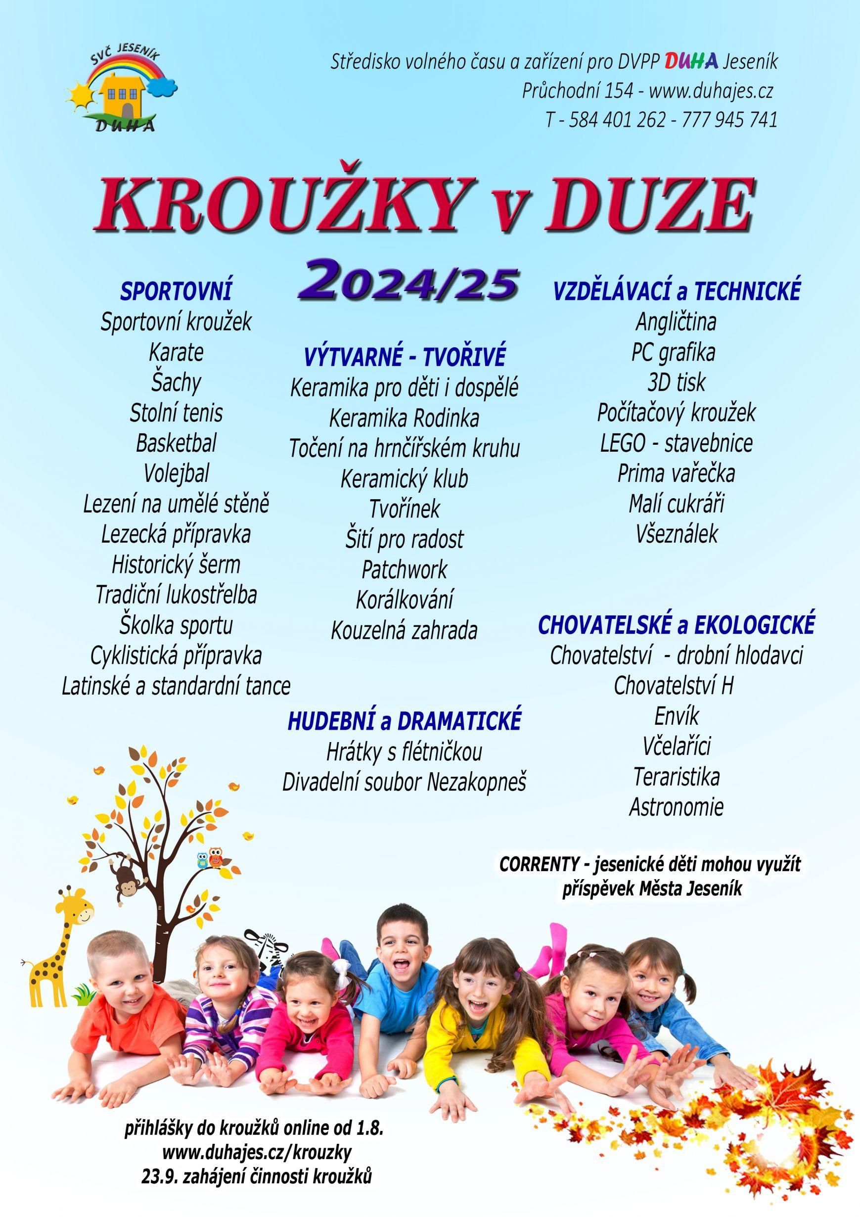 Kroužky 2024/25