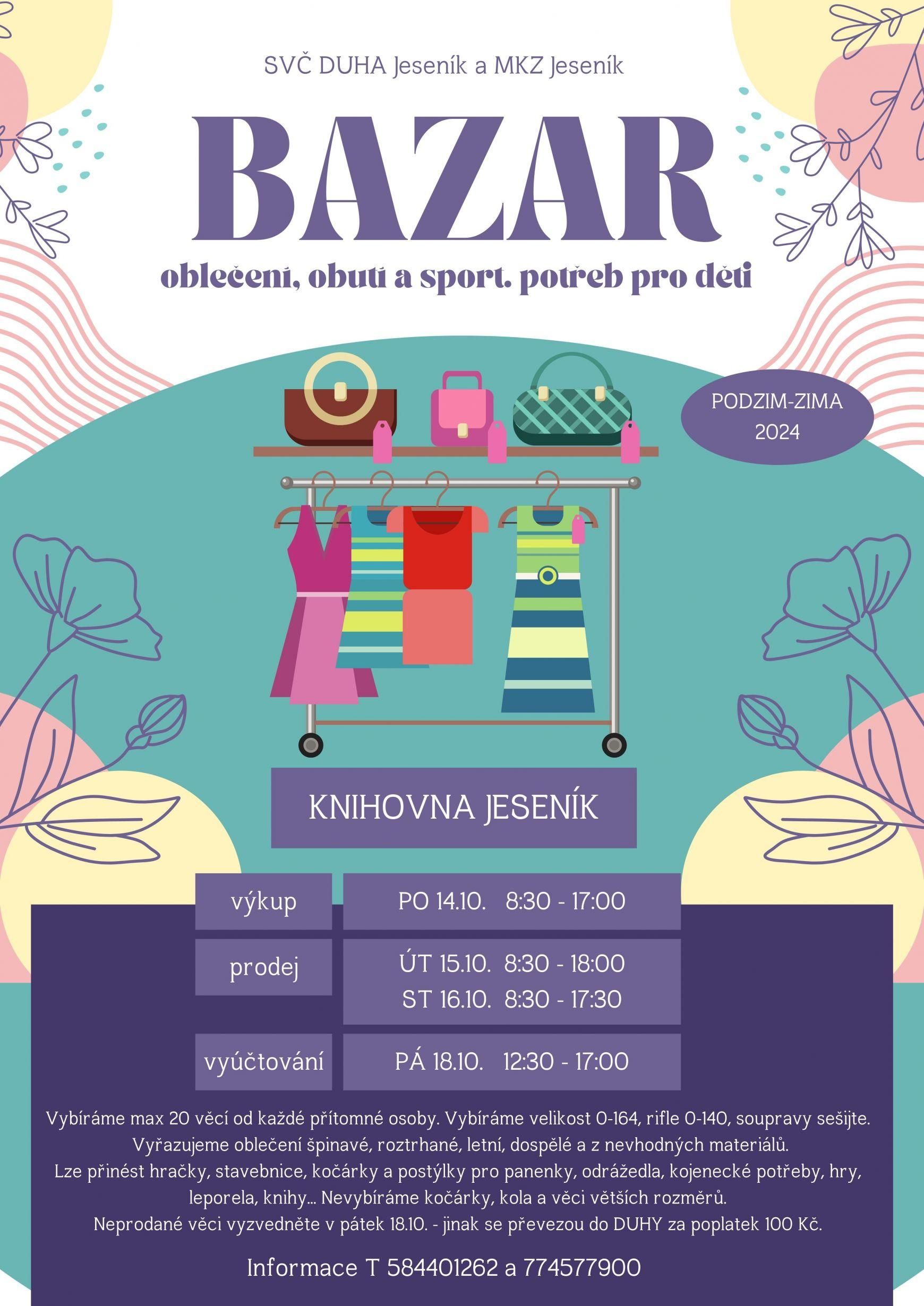 BAZAR podzim - zima 2024