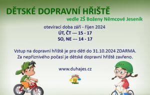 Dopravní hřiště září-říjen