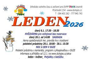 Zveme vás na lednové akce DUHY