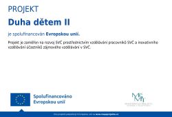 Šablony DUHA dětem II.